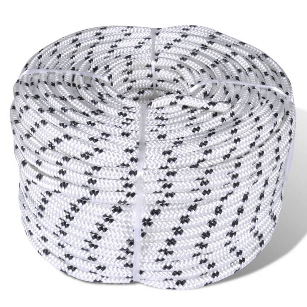 vidaXL Båtlina 6 mm x 50 m polyester