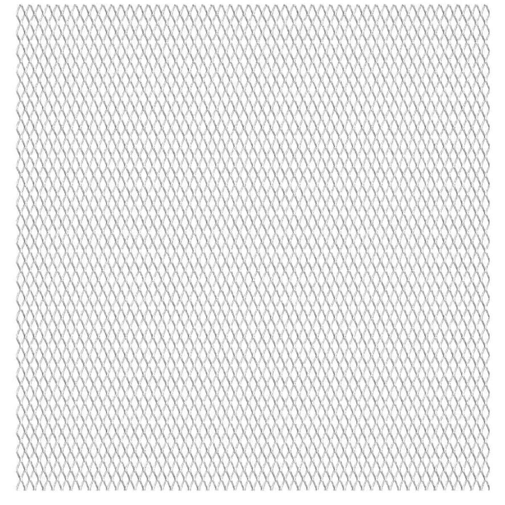 vidaXL Sträckmetall rostfritt stål 100x85 cm 45x20x4 mm