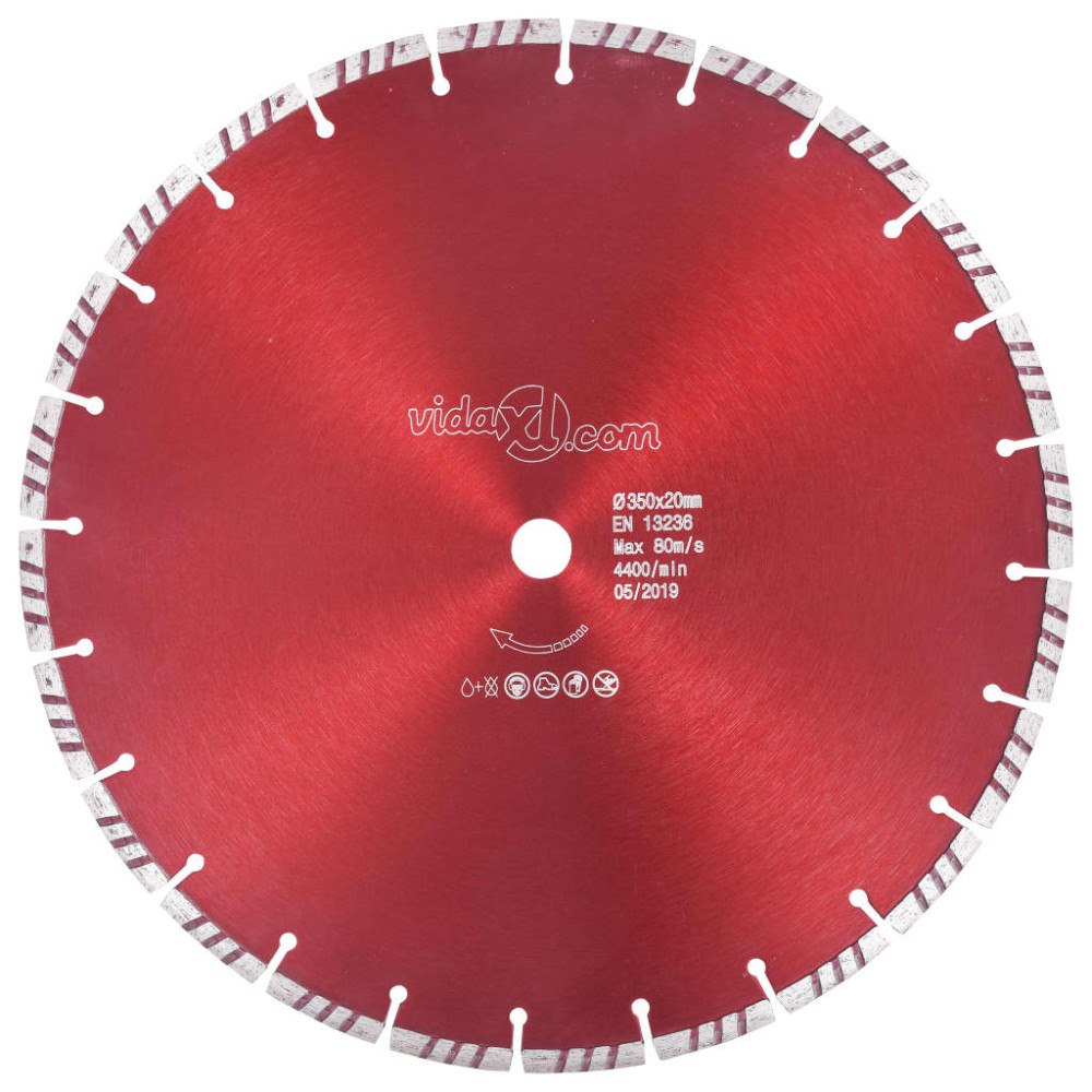 vidaXL Diamantklinga med Turbo Steel 350 mm