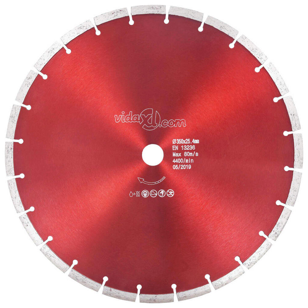 vidaXL Diamantklinga stål 350 mm
