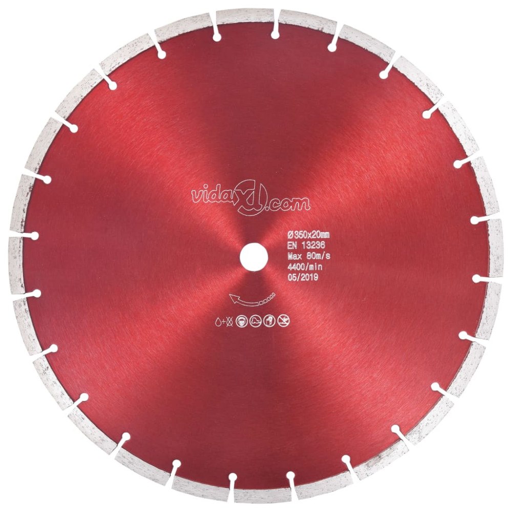 vidaXL Diamantklinga stål 350 mm