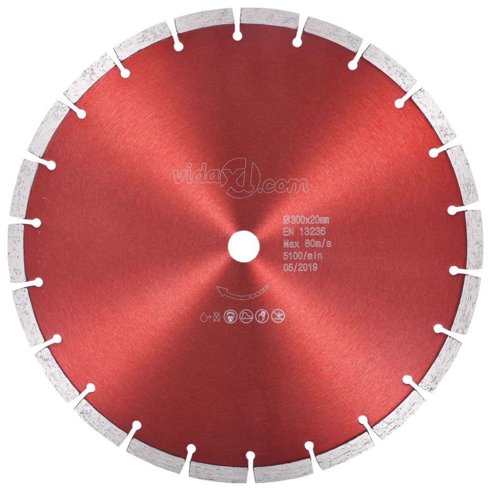 vidaXL Diamantklinga stål 300 mm