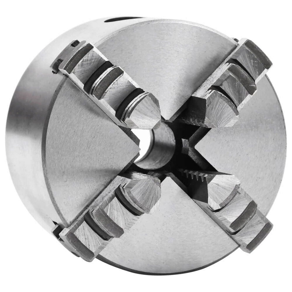 vidaXL 4-backs självjusterande svarvchuck 80 mm stål