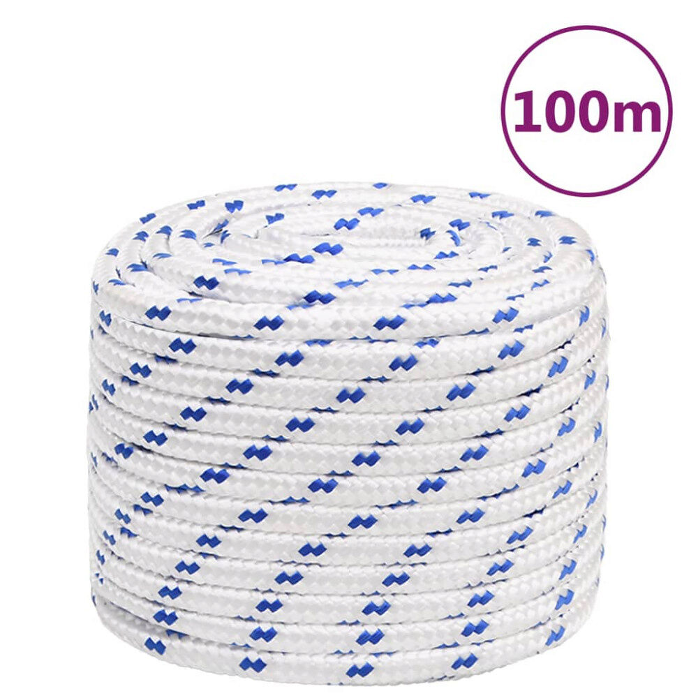 vidaXL Rep vit 18 mm 100 m polypropylen