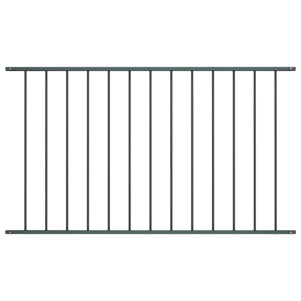 vidaXL Staketpanel Woerden pulverlackerad stål 163x100 cm antracit