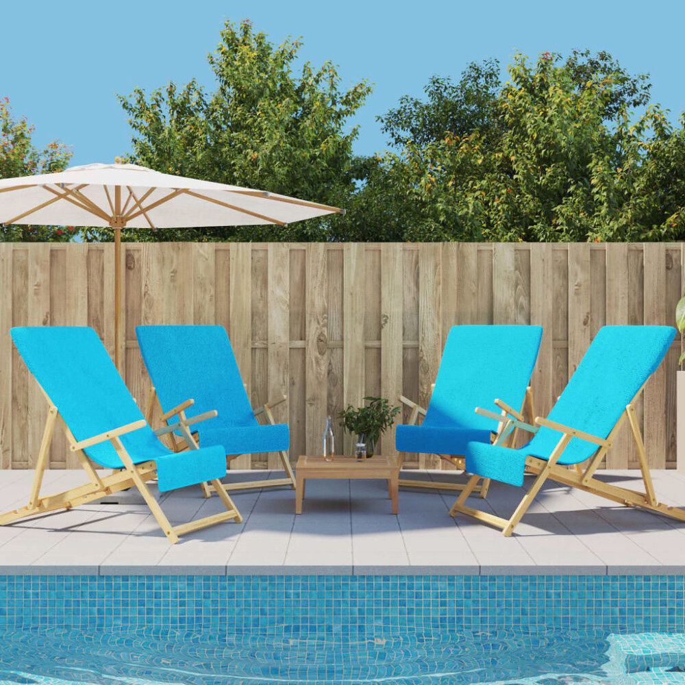 vidaXL Badhanddukar 4 st turkos 60x135 cm tyg 400 gsm