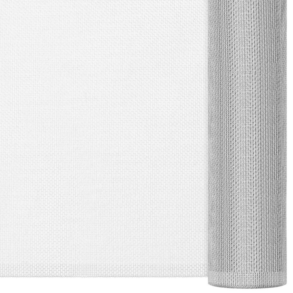 vidaXL Insektsnät aluminium 112x500 cm silver