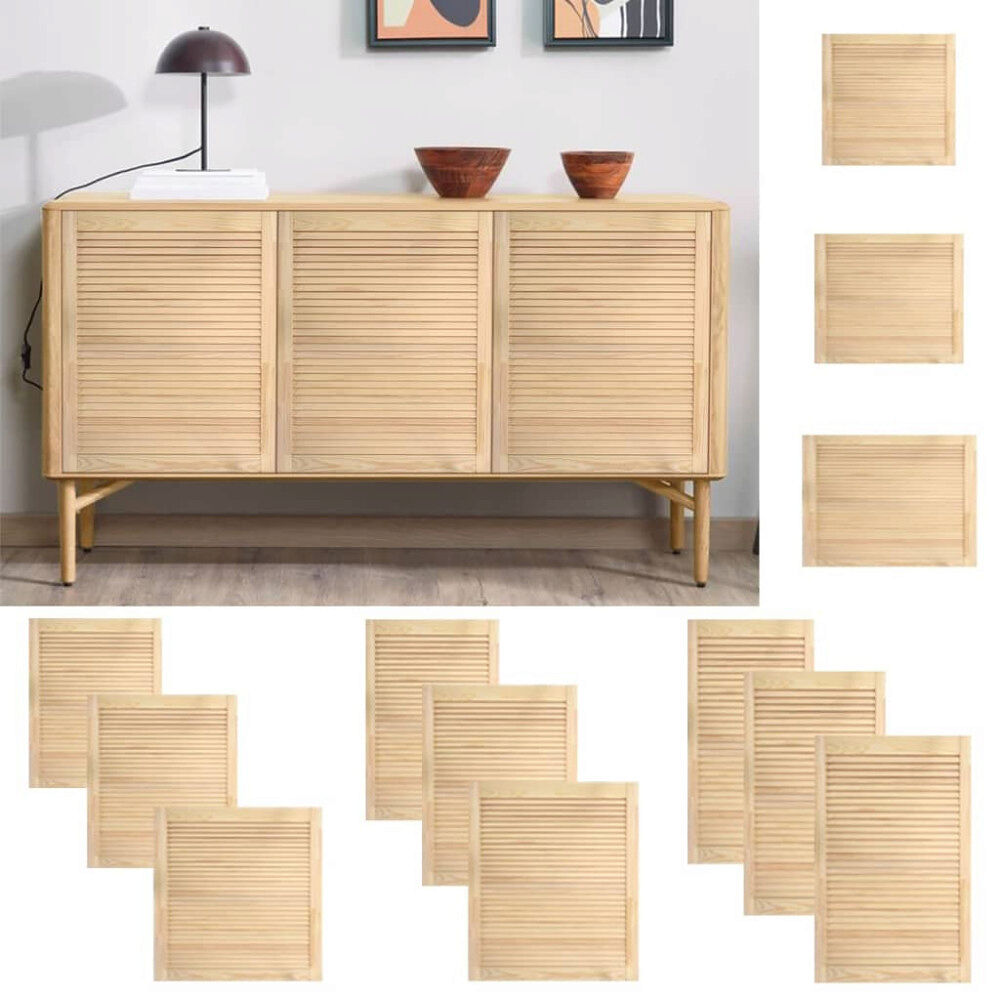 vidaXL Skåpluckor lamelldesign 2 st 61,5x49,4 cm massiv furu