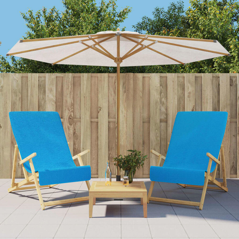 vidaXL Badhanddukar 2 st turkos 60x135 cm tyg 400 gsm