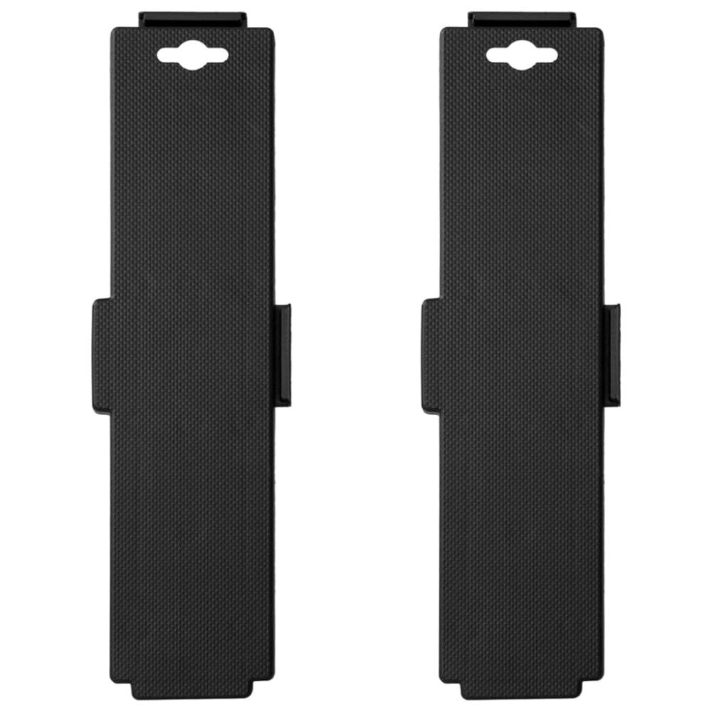 vidaXL Transportplattor med 4 hjul 2 st svart polypropen 170 kg