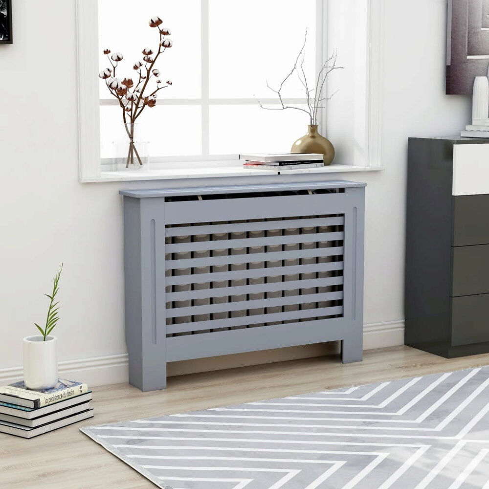 vidaXL Elementskydd antracit 112x19x81,5 cm MDF