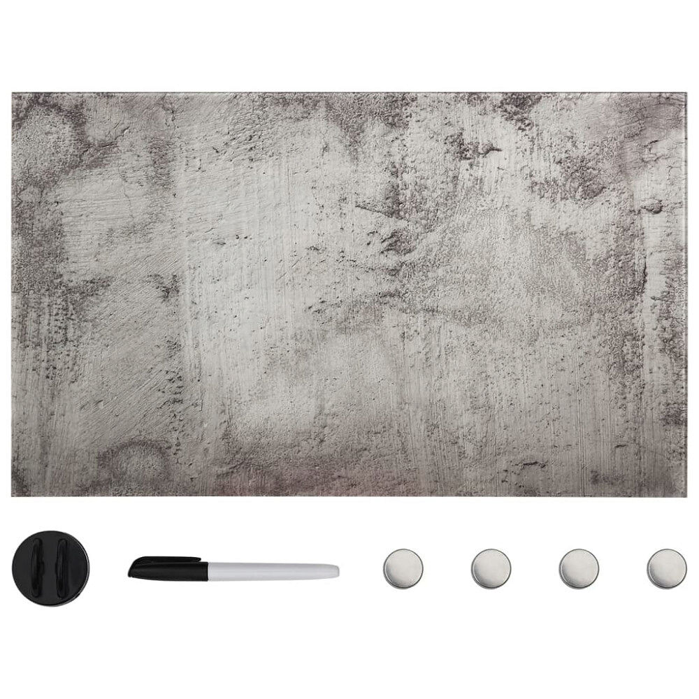 vidaXL Magnetisk tavla glasskiva 100x60 cm