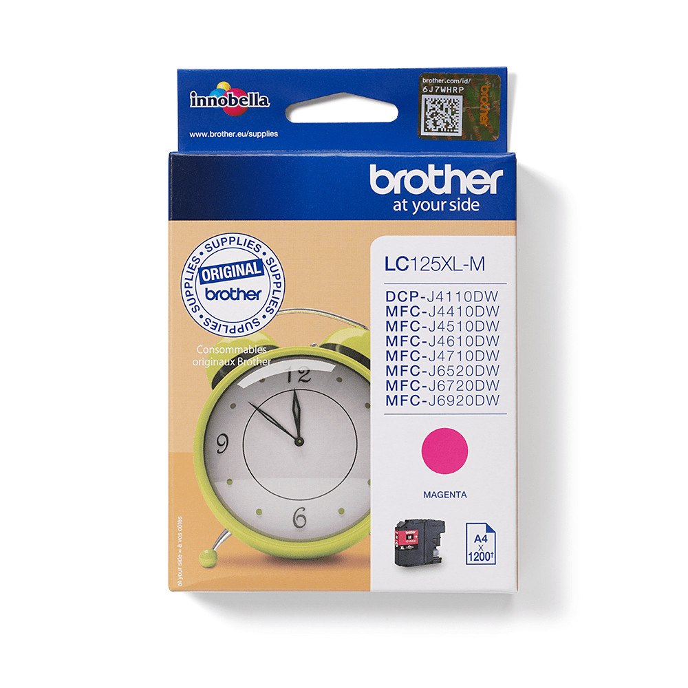Brother Brother LC125XLM bläckpatroner 1 styck Original Magenta