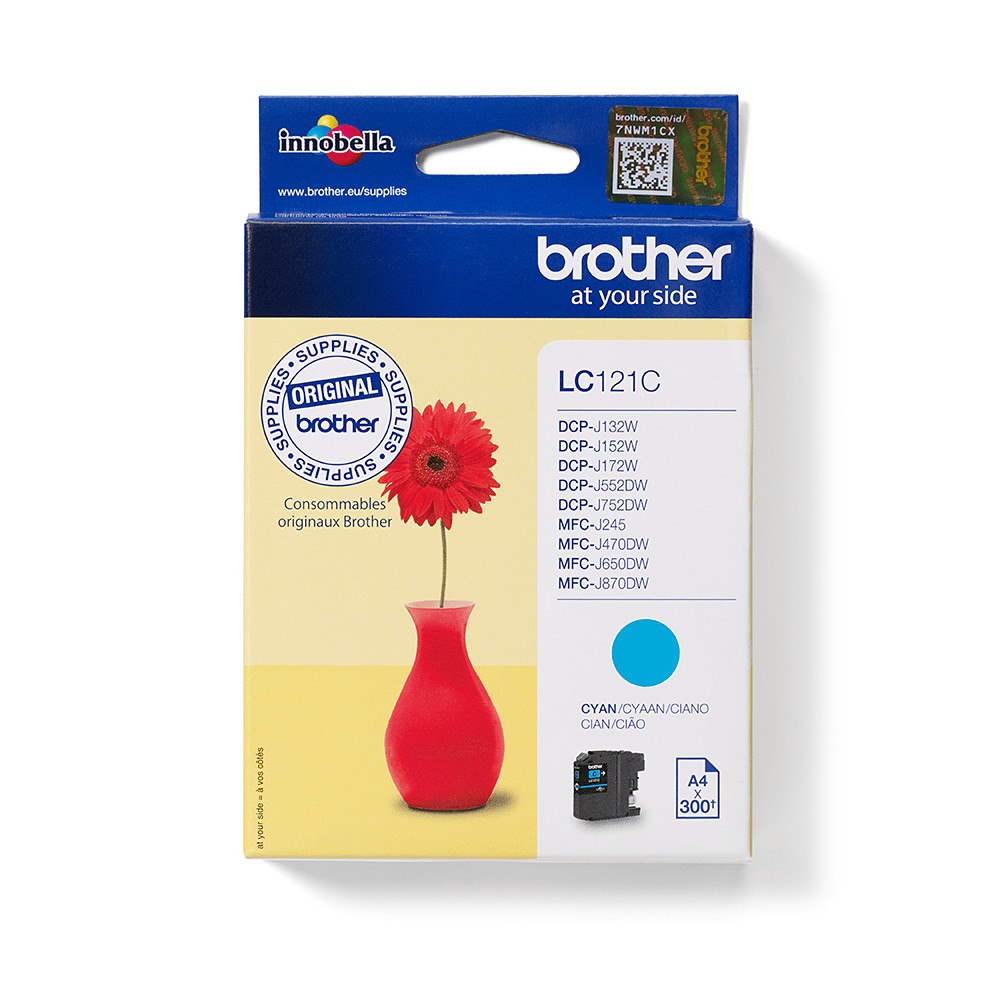 Brother Brother LC121C bläckpatroner 1 styck Original Cyan