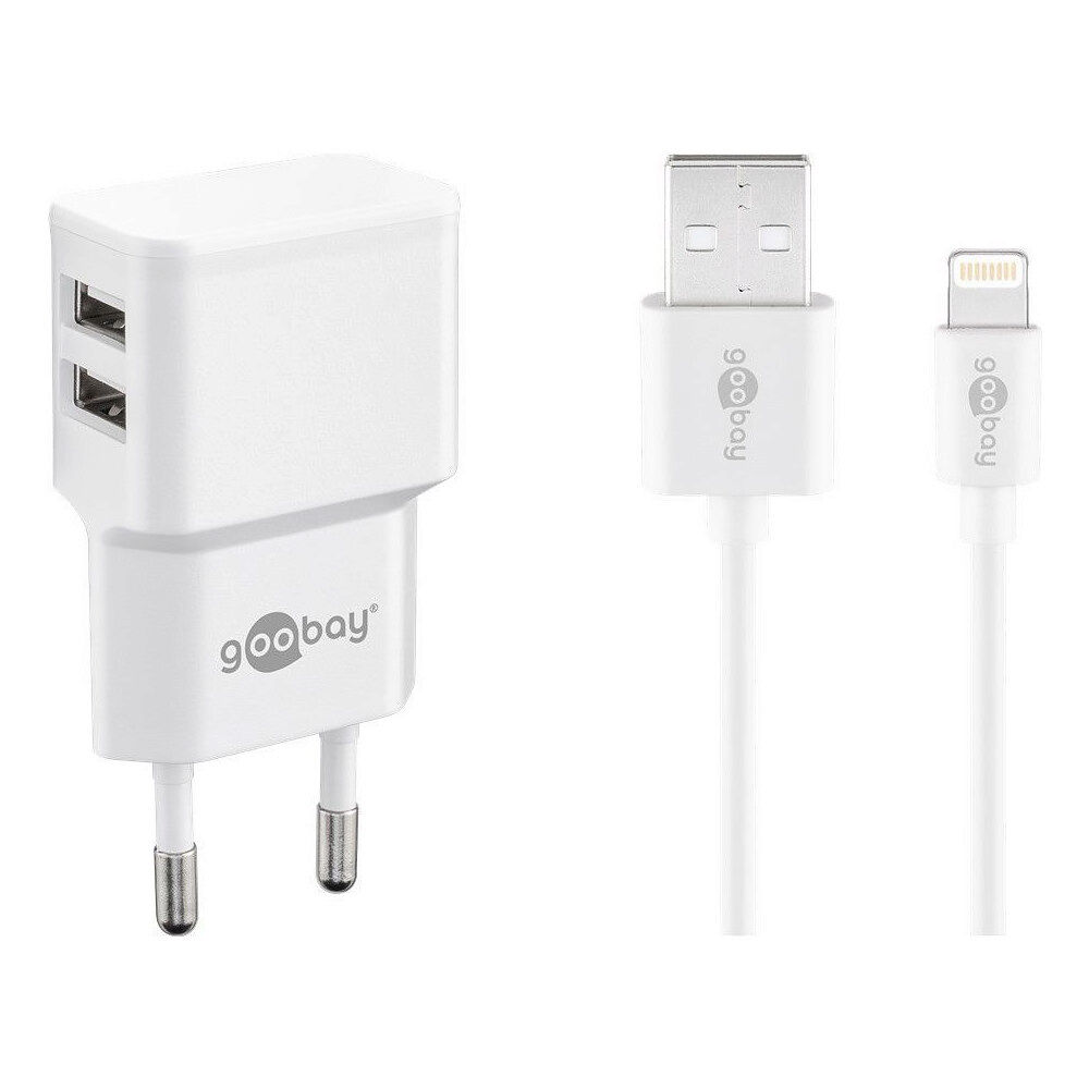 Goobay goobay Dual Apple Lightning charger set strömadapter - USB - 12 Watt