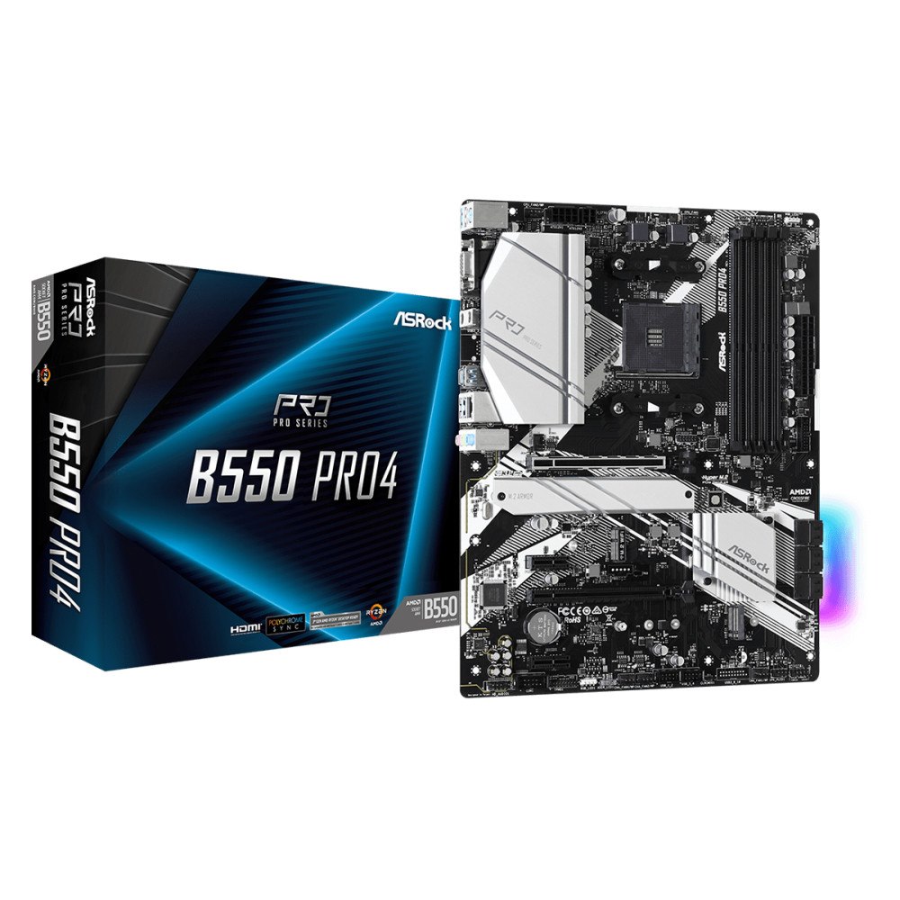 ASRock Asrock B550 Pro4 AMD B550 Uttag AM4 ATX