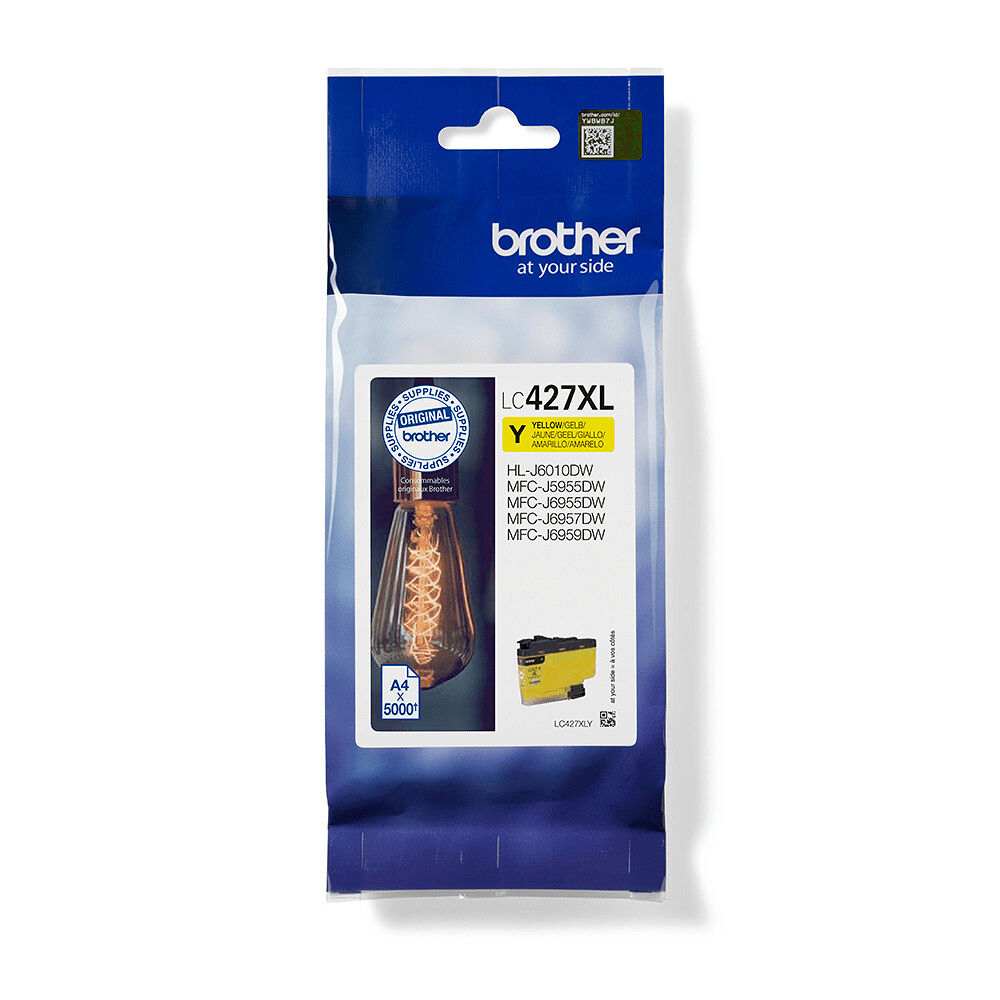 Brother Brother LC427XLY - hög kapacitet - gul - original - bläckpatron