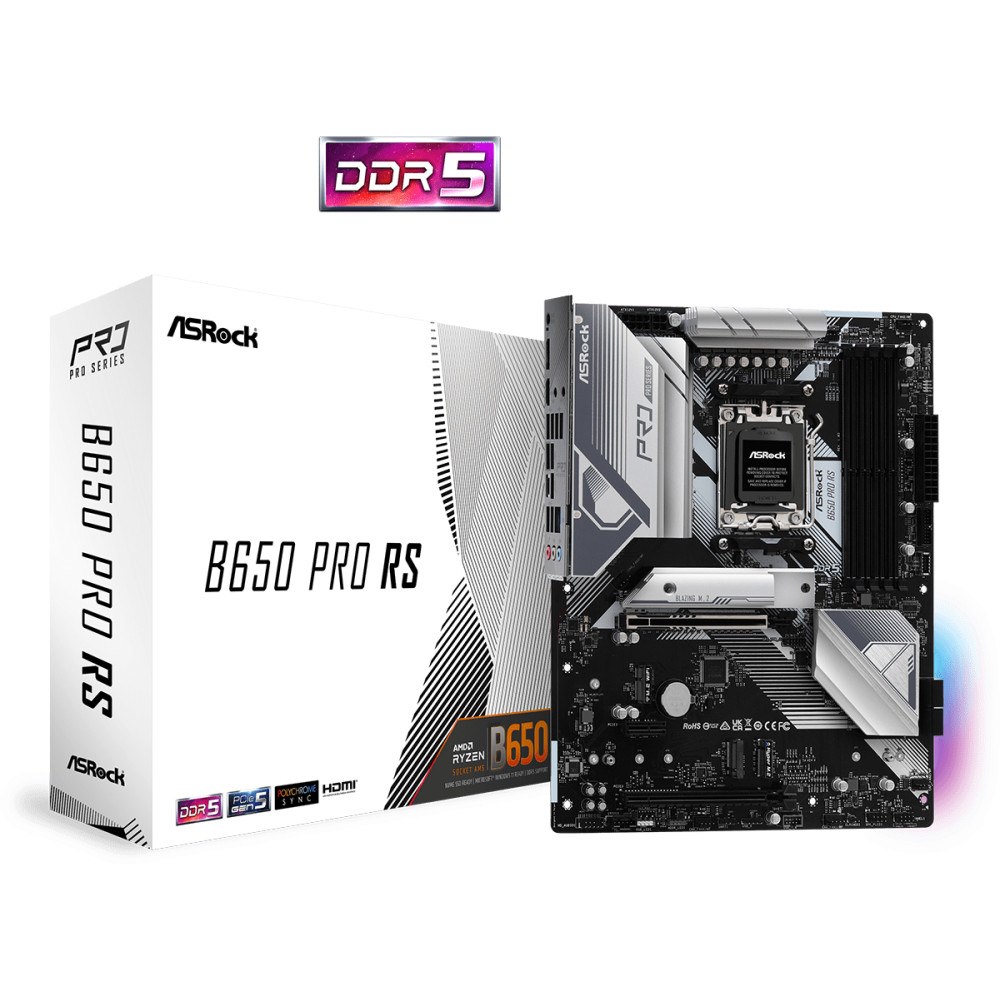 ASRock Asrock B650 Pro RS AMD B650 AM5-sockel ATX