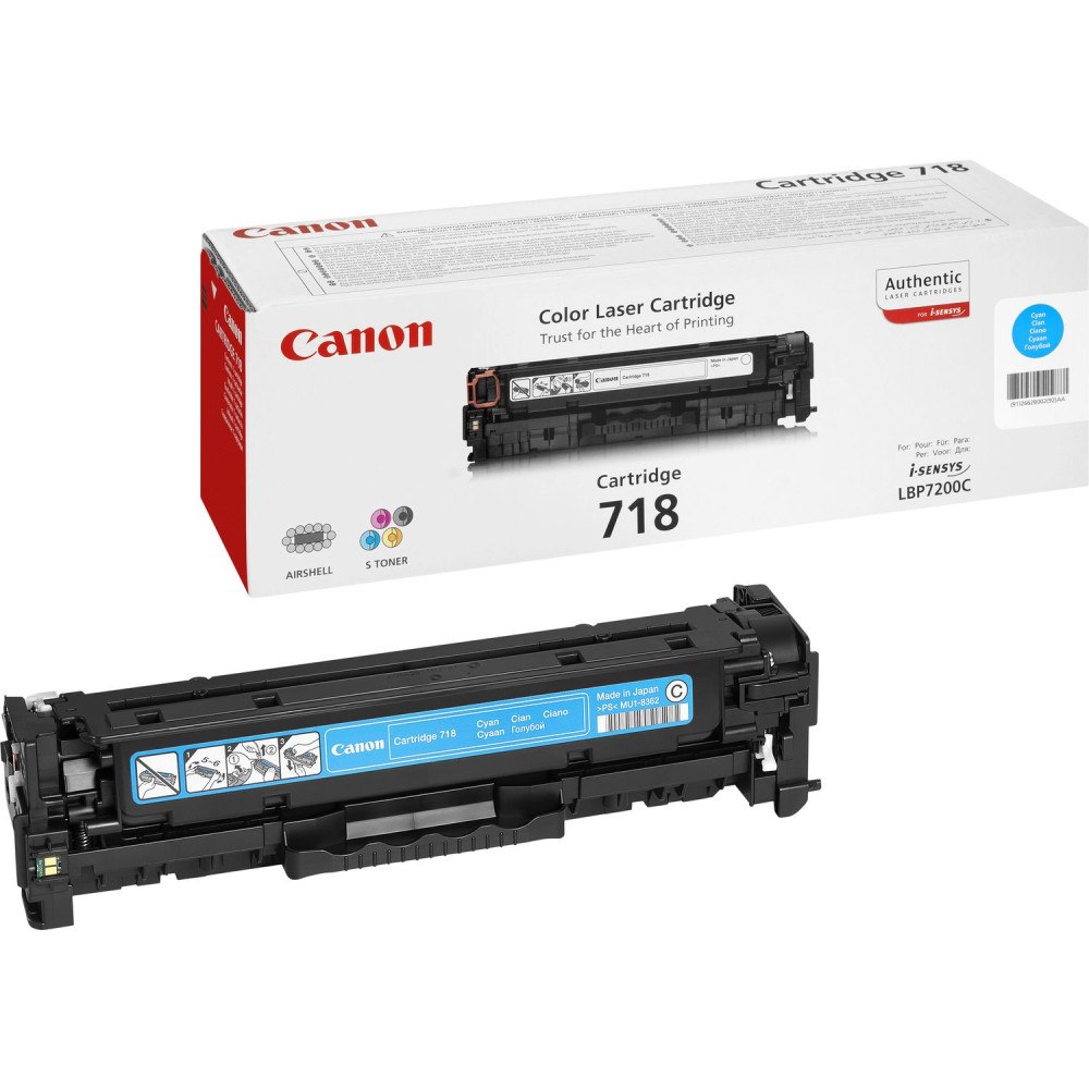 CANON Canon CRG-718 C Tonerkassett 1 styck Original Cyan