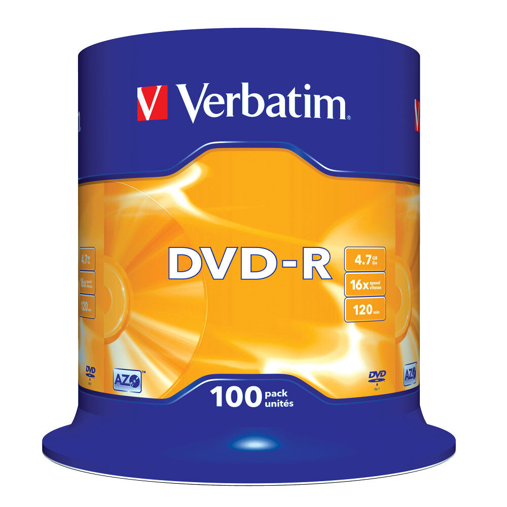 VERBATIM Verbatim - DVD-R x 100 - 4.7 GB - lagringsmedier