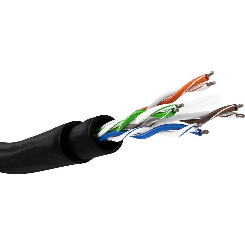 Goobay Goobay 94398 nätverkskablar Svart 100 m Cat6 U/UTP (UTP)