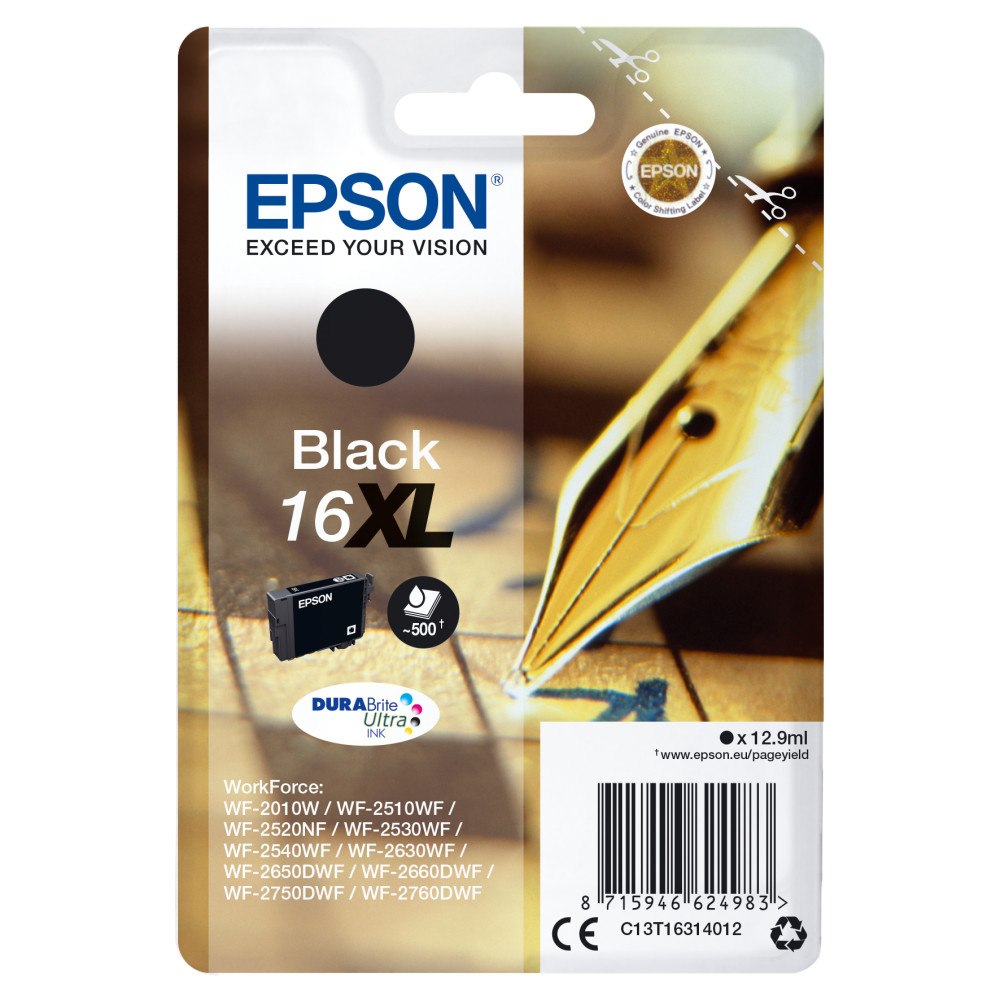 EPSON Epson Pen and crossword Enpack svart 16XL DURABrite Ultra-bläck