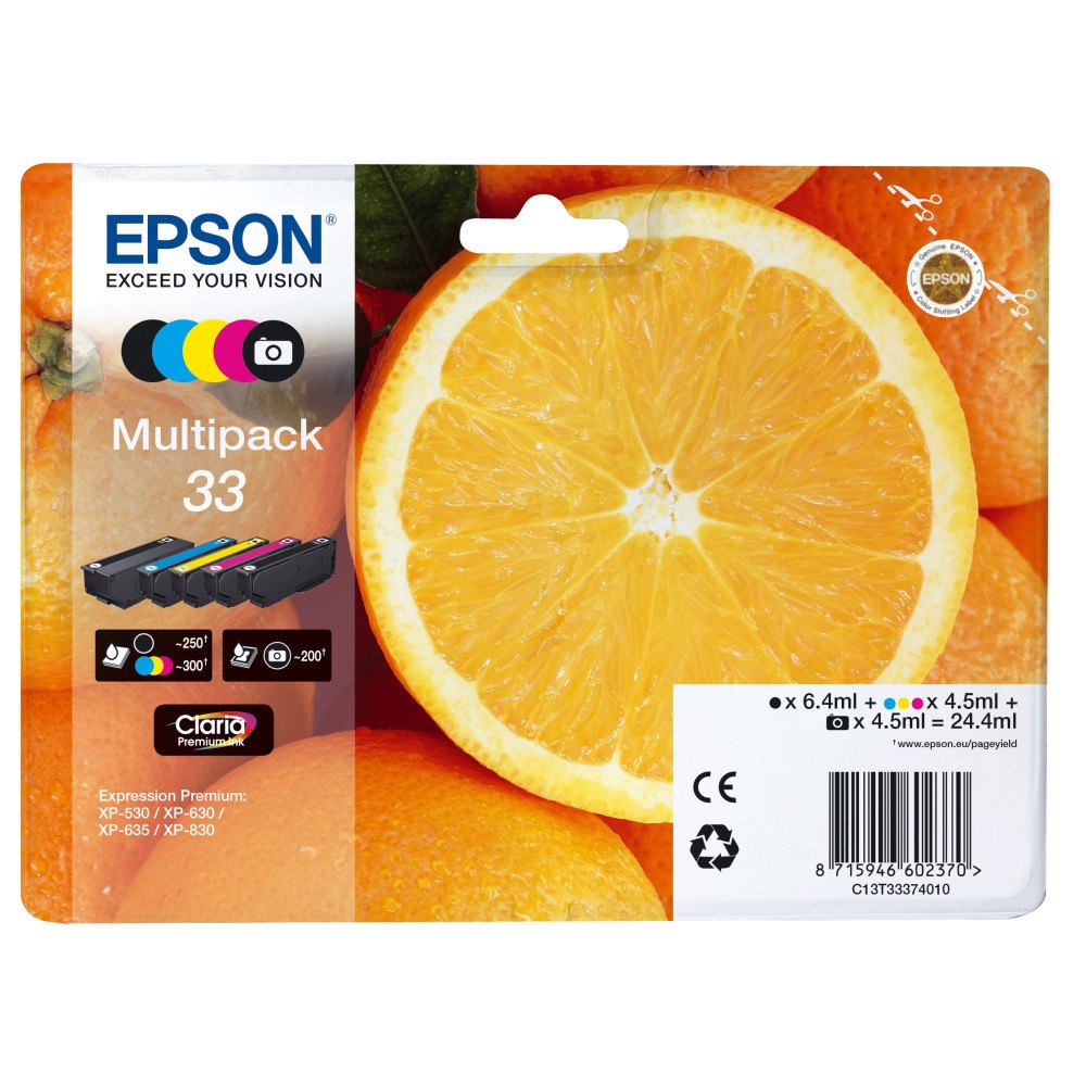 EPSON Epson Oranges Multipack 5-colours 33 Claria Premium Ink
