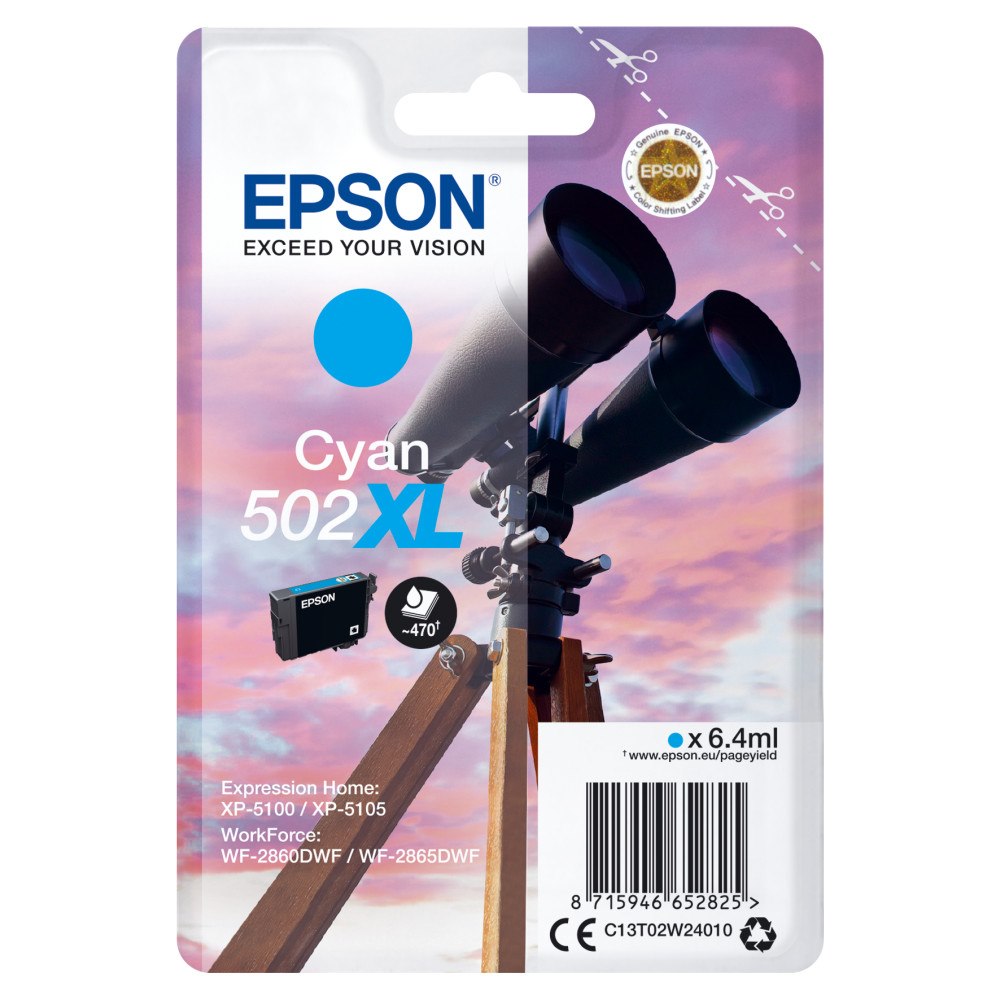 EPSON Epson Singlepack Cyan 502XL Ink