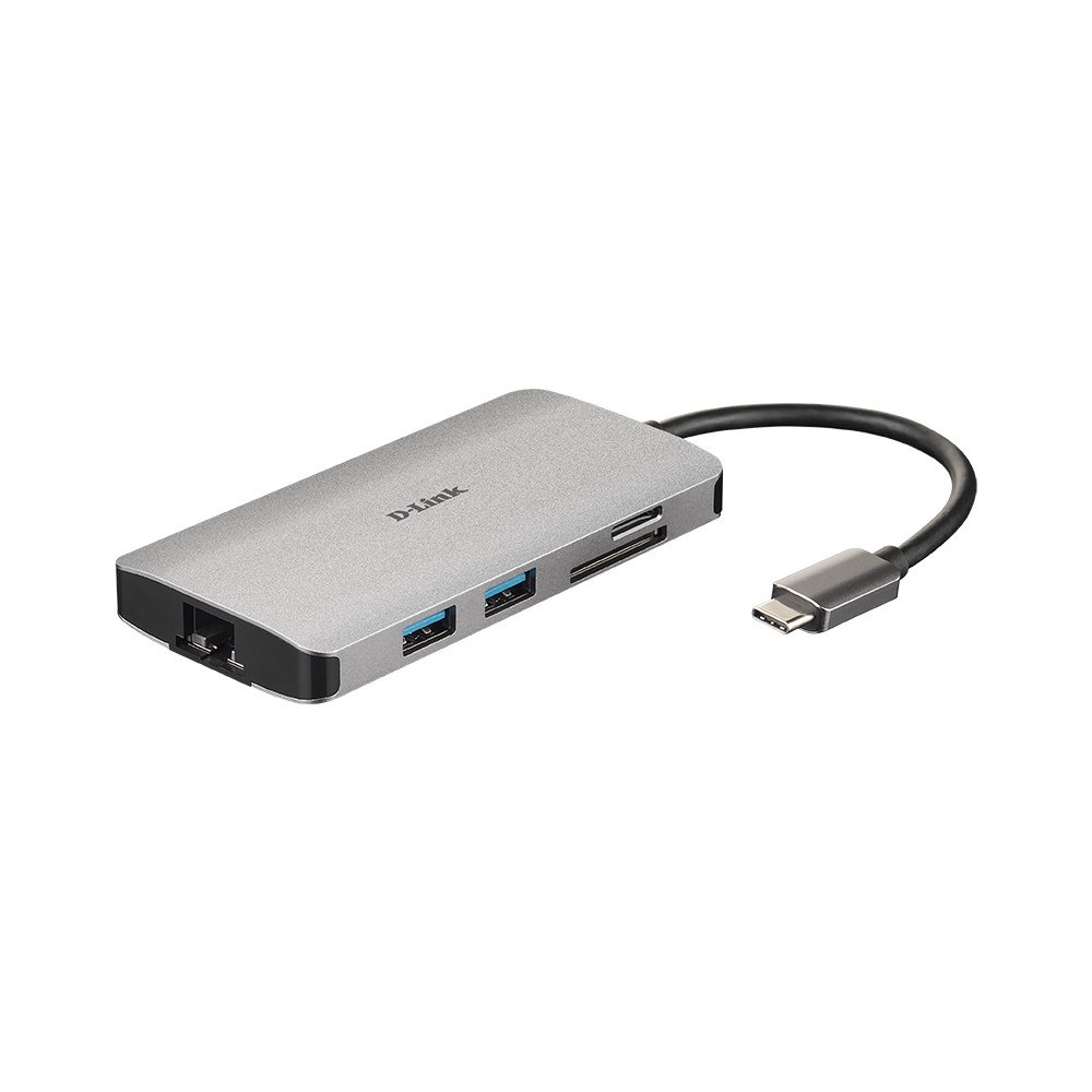 D-Link D-Link DUB-M810 dockningsstationer för bärbara datorer Kabel USB 3.2 Gen 1 (3.1 Gen 1) Type-C Silver