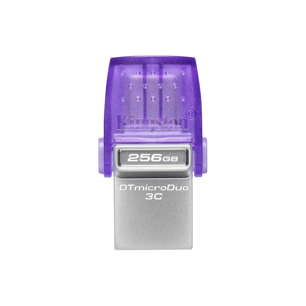 Kingston Technology Kingston Technology DataTraveler microDuo 3C USB-sticka 256 GB USB Type-A / USB Type-C 3.2 Gen 1 (3.1 Gen 1) Rostfritt s...