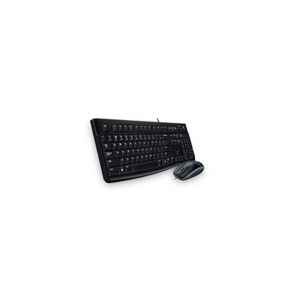 Logitech Logitech Desktop MK120 tangentbord Mus inkluderad USB QWERTY Nordic Svart