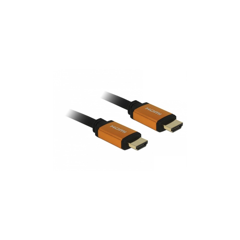 DeLOCK DeLOCK 85728 HDMI-kabel 1,5 m HDMI Typ A (standard) Svart, Guld