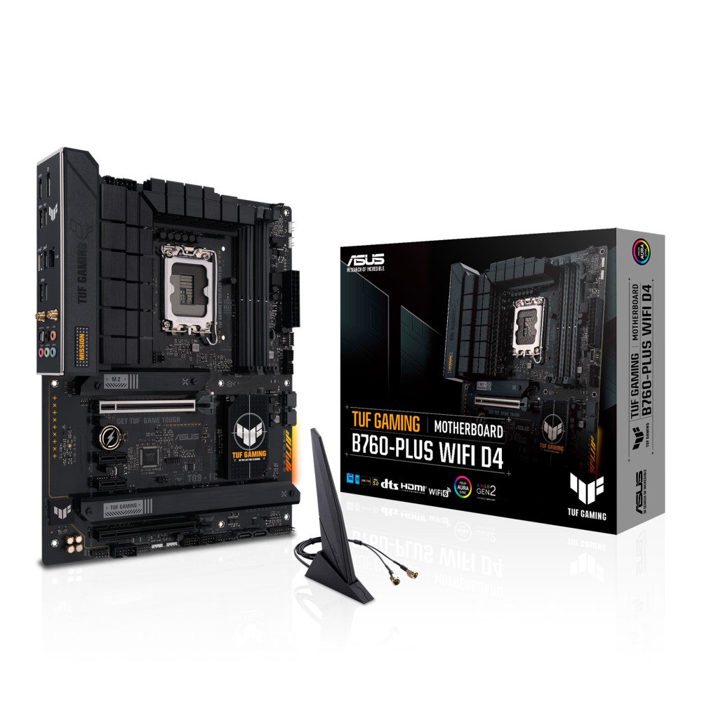 ASUSTeK COMPUTER ASUS TUF GAMING B760-PLUS WIFI D4 Intel B760 LGA 1700 ATX