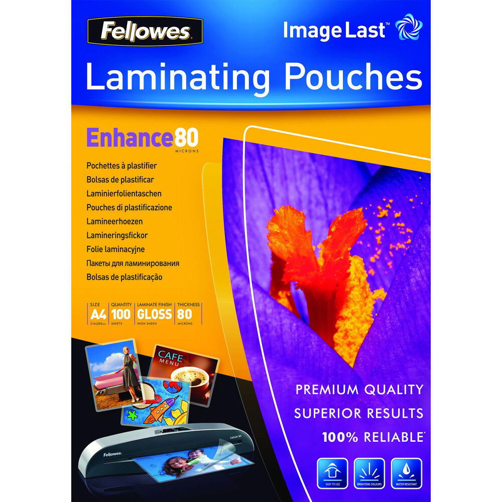 FELLOWES Fellowes - 100 - A4 - lamineringsfickor