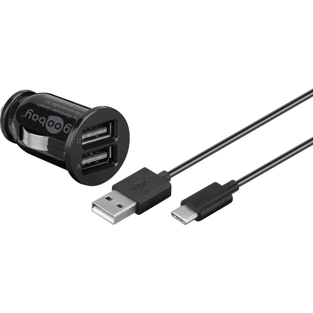 Goobay goobay strömadapter för bil - 4 stifts USB 2.0-rubrik