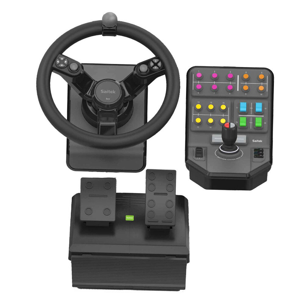 Logitech Logitech G Heavy Equipment Bundle Svart USB 2.0 Ratt + Pedaler Analog / Digital PC