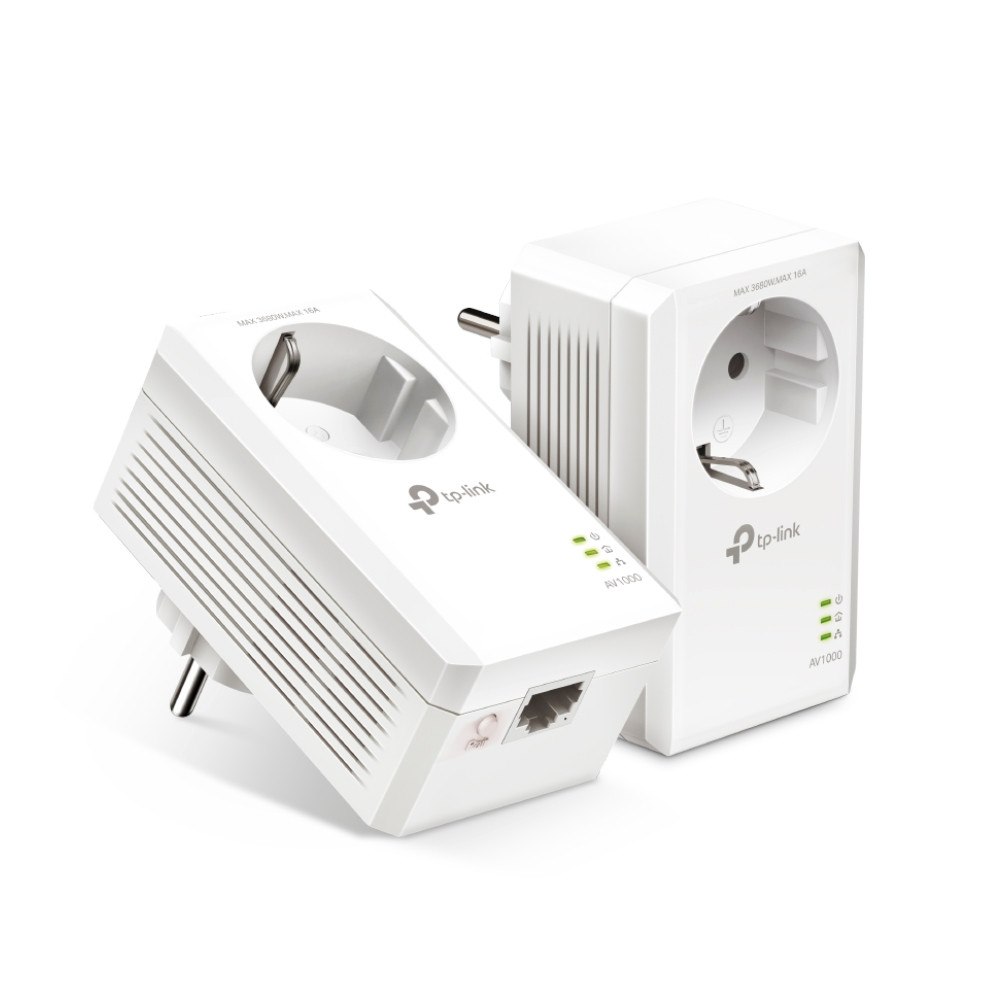 TP-LINK Technologies TP-Link TL-PA7017P KIT PowerLine-nätverksadapter 1000 Mbit/s Nätverksansluten (Ethernet) Vit 2 styck