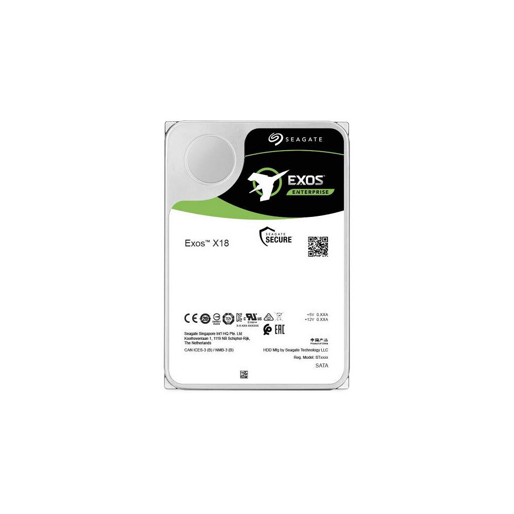 Seagate Seagate Exos X18 ST16000NM000J - hårddisk - 16 TB - SATA 6Gb/s