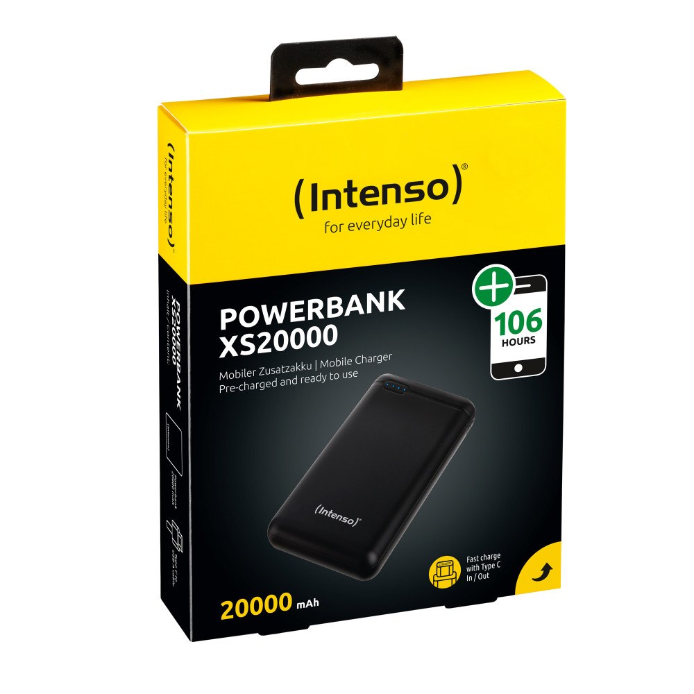 Intenso Intenso XS20000 Litium Polymer (LiPo) 20000 mAh Svart