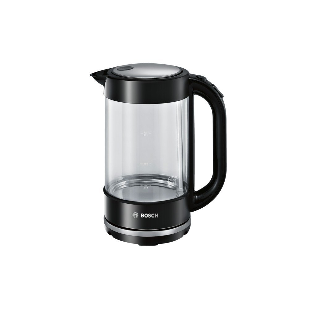 Bosch Group Bosch TWK70B03 vattenkokare 1,7 l 2400 W Svart, Transparent