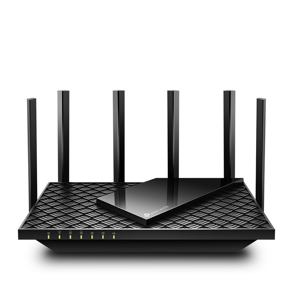 TP-LINK Technologies TP-Link Archer AXE75 trådlös router Gigabit Ethernet Triband (2,4 GHz/5 GHz/6 GHz) Svart