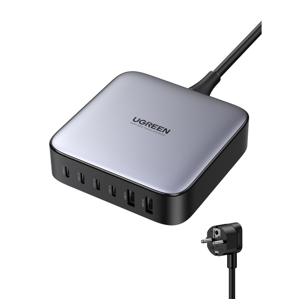 Ugreen Ugreen Nexode Universal Svart, Grå AC Snabb laddning inomhus