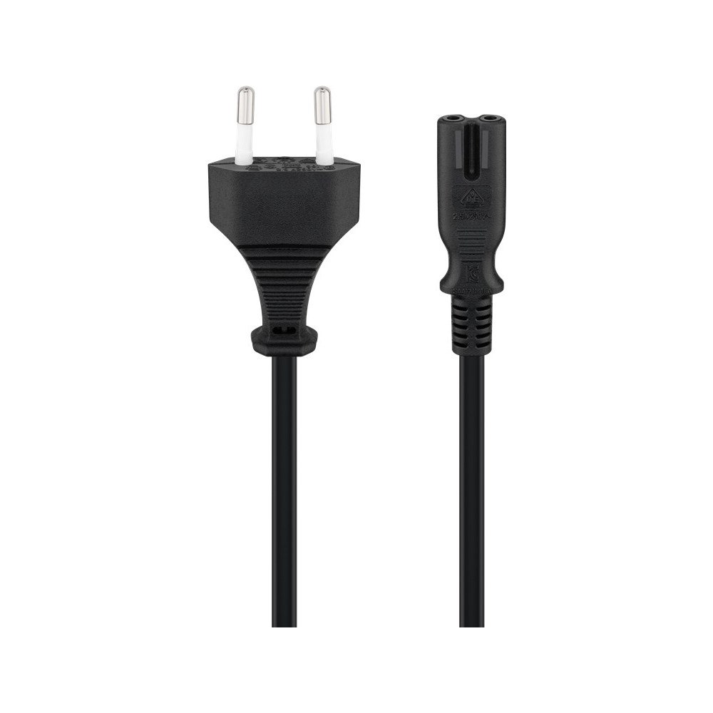 Goobay Goobay 50084 strömkablar Svart 1,5 m CEE7/16 C7 coupler