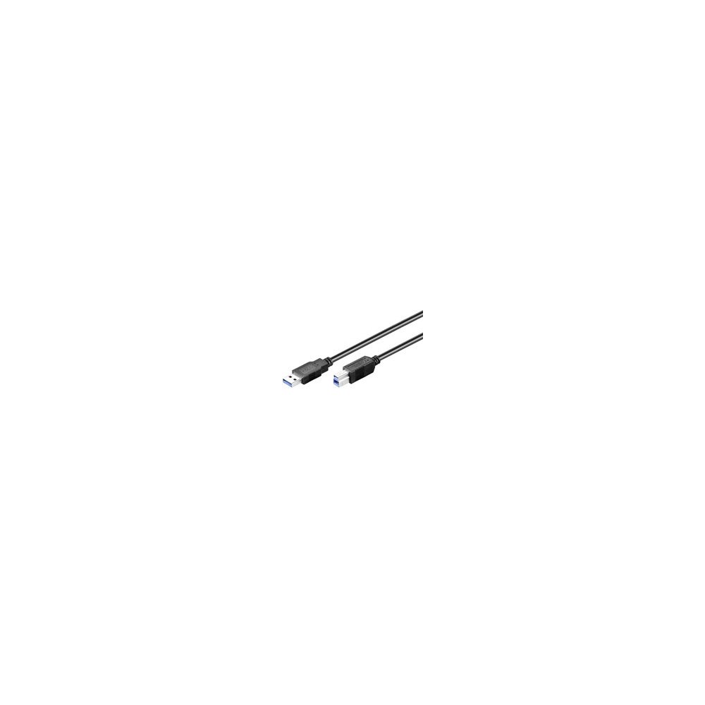 Goobay Goobay 0.5m USB 3.0 A/B USB-kablar 0,5 m USB 3.2 Gen 1 (3.1 Gen 1) USB A USB B Svart
