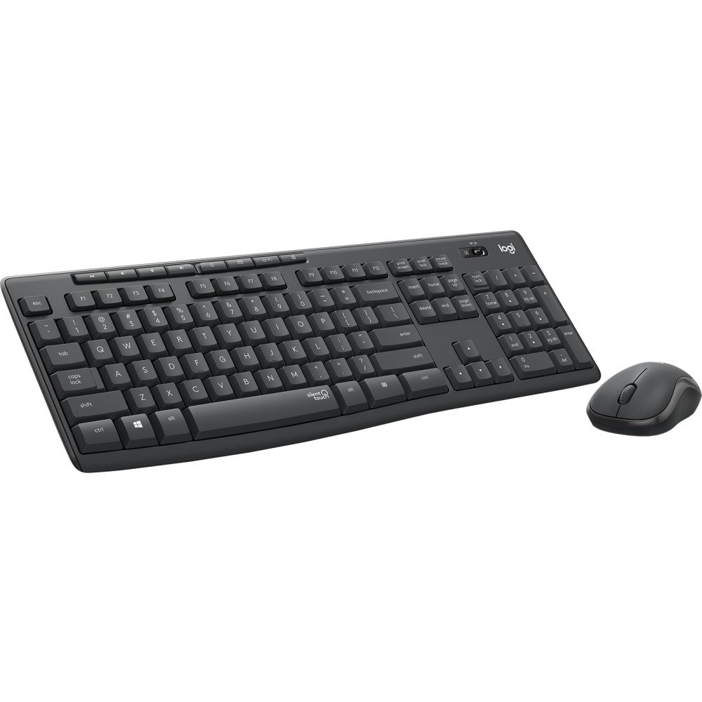 Logitech Logitech MK295 Silent Wireless Combo tangentbord Mus inkluderad USB QWERTY Amerikanskt internationellt grafit