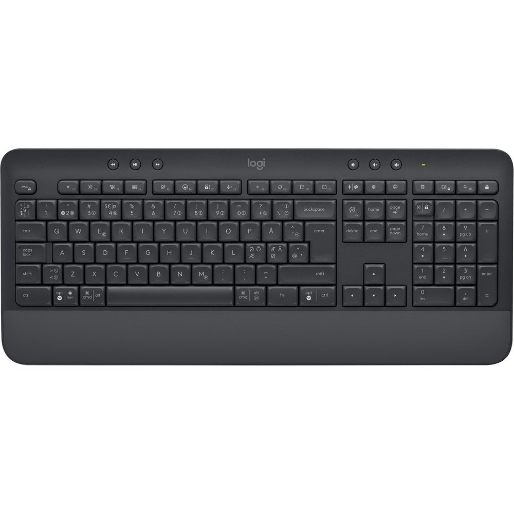 Logitech Logitech Signature K650 tangentbord Bluetooth QWERTY Dansk, Finsk, Nordic, Svensk grafit