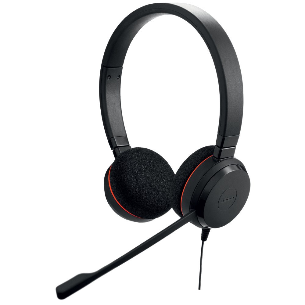 Jabra Jabra Evolve 20 MS Stereo Headset Kabel Huvudband Kontor/callcenter USB Type-A Svart