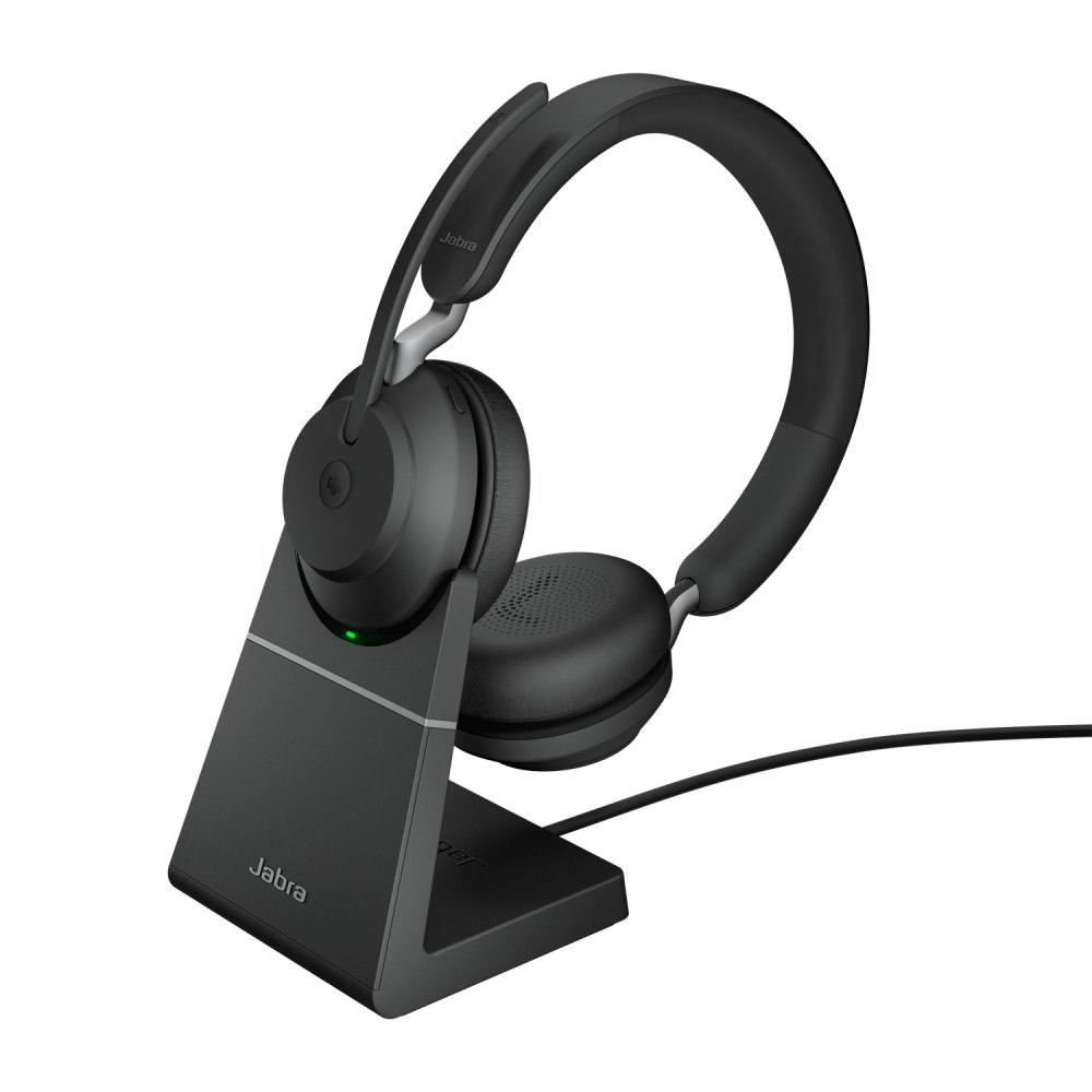 Jabra Jabra Evolve2 65, MS Stereo Headset Trådlös Huvudband Kontor/callcenter USB Type-C Bluetooth Svart