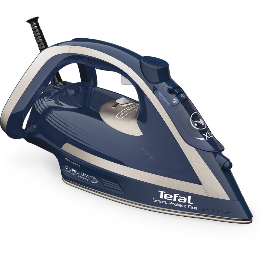 Tefal Tefal Smart Protect Plus FV6872 Torr & Ångstrykjärn Durilium AirGlide soleplate 2800 W Blå