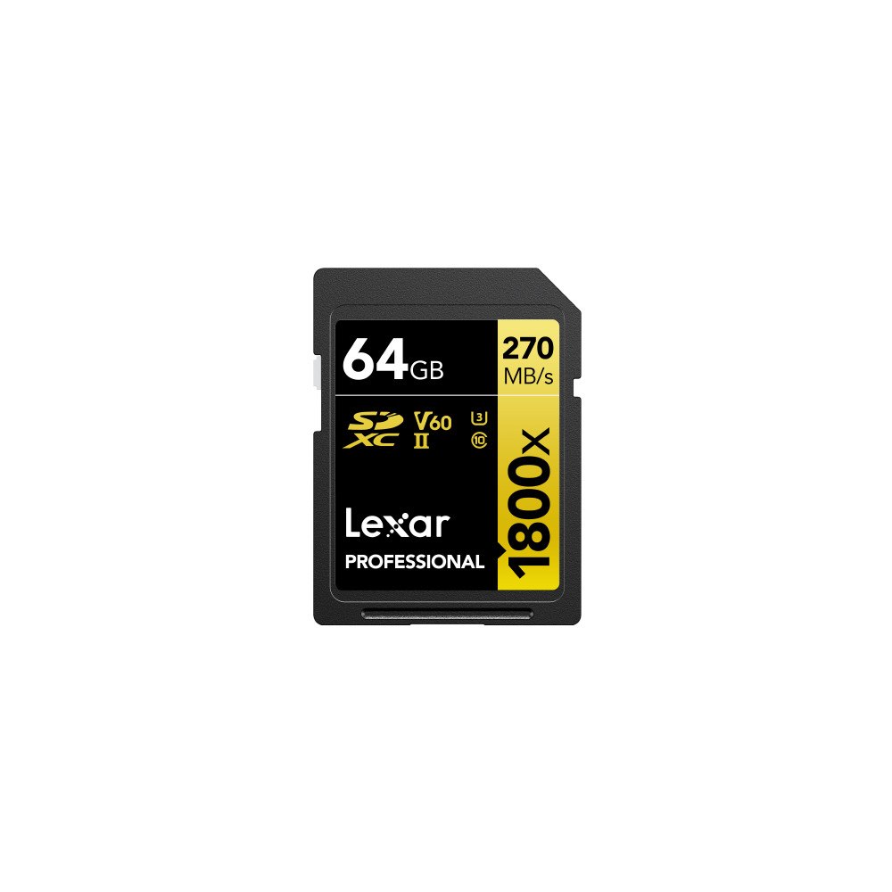 LEXAR Lexar LSD1800064G-BNNNG flashminne 64 GB SDXC UHS-II Klass 10